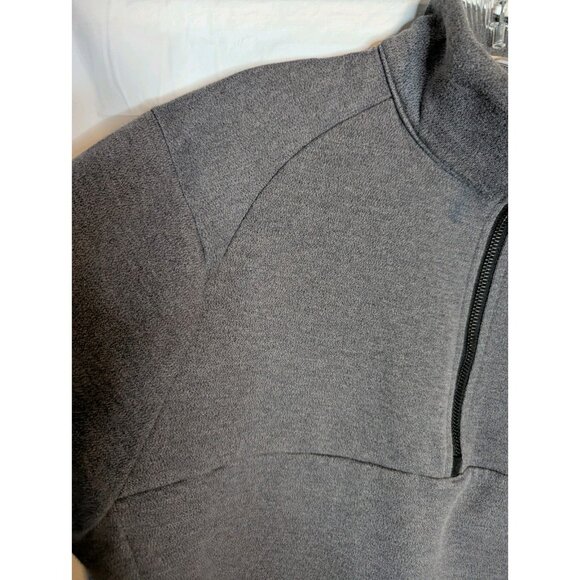 Ogio Men's Gray Pullover Sweatshirt Logo 1/4 Metal Zip Sz L Hot Pocket Mascot - Picture 4 of 14